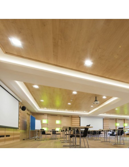 3168-Portafaretto LED da Incasso GU Quadrato Colore Bianco con Supporto Inclinato Cromato-4