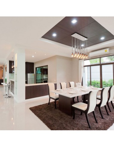 3170-Portafaretto LED da Incasso GU Quadrato Colore Bianco-5