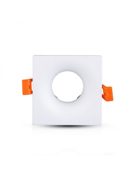 Portafaretto LED da Incasso GU10 Quadrato Bianco