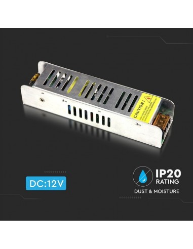 3228-Alimentatore Slim in Metallo  V A con  Uscita  IP-4