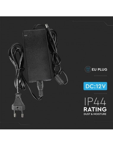 3239-Alimentatore per Strip LED  V A Plug and Play con Jack  e Cavo m con Spina-5