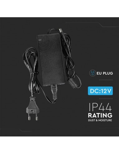 3240-Alimentatore per Strip LED  V A Plug and Play con Jack  e Cavo m con Spina-4