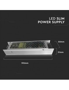3243-Alimentatore Slim in Metallo  V A con  Uscita  IP-1 2