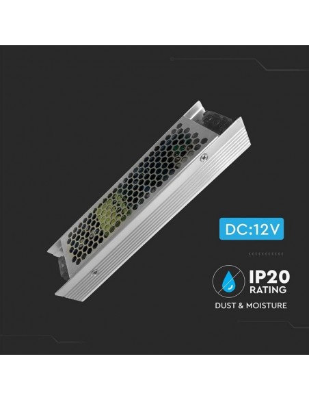 3243-Alimentatore Slim in Metallo  V A con  Uscita  IP-4