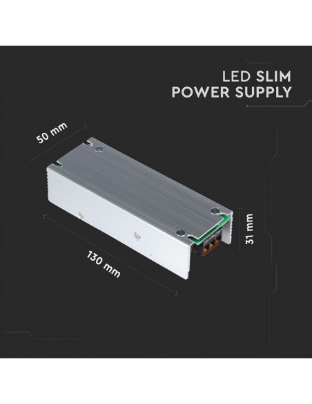 3247-Alimentatore Slim in Metallo  V A con  Uscita  IP-5