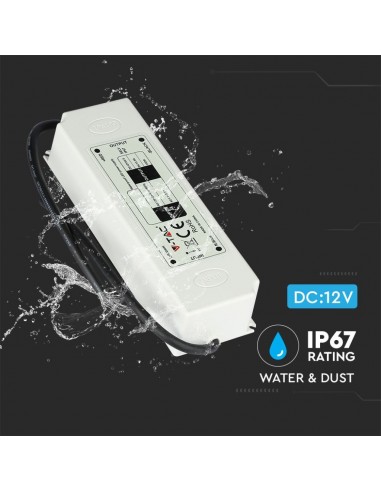 3248-Alimentatore in Plastica  V A Colore Bianco -4