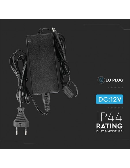 3249-Alimentatore per Strip LED  V A Plug and Play con Jack  e Cavo m con Spina-4