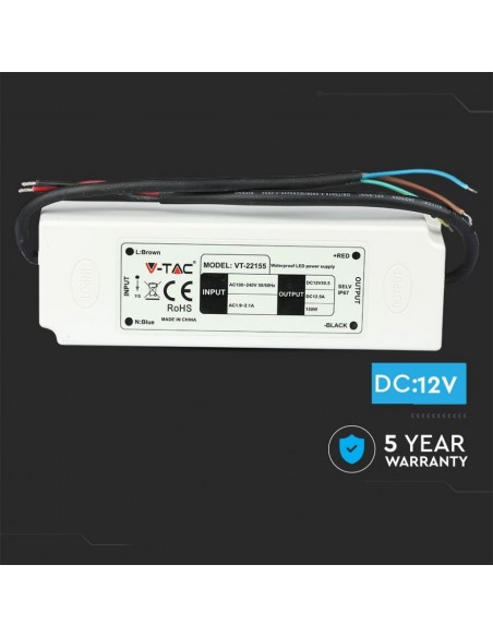 3250-Alimentatore in Plastica  V A con  Uscita e Cavi a Saldare Colore Bianco    Anni di Garanzia-4