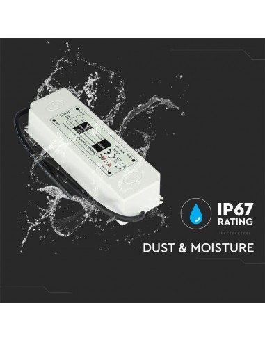 3250-Alimentatore in Plastica  V A con  Uscita e Cavi a Saldare Colore Bianco    Anni di Garanzia-6