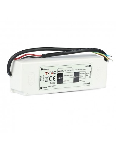 3250-Alimentatore in Plastica  V A con  Uscita e Cavi a Saldare Colore Bianco    Anni di Garanzia-7