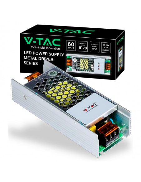 3261-Alimentatore Slim in Metallo  V A con  Uscita  IP-1