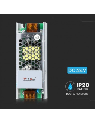 3261-Alimentatore Slim in Metallo  V A con  Uscita  IP-4