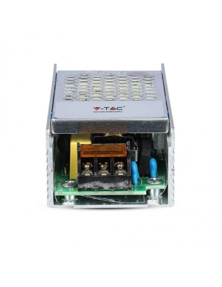 Alimentatore Slim in Metallo 60W 24V 2.5A con 1 Uscita 130x50x31mm IP20