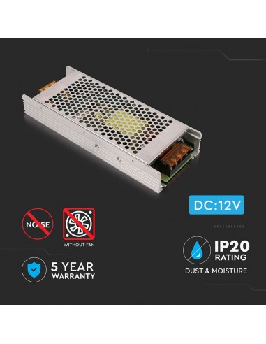 3274-Alimentatore Slim in Metallo  V A con  Uscite  IP-4