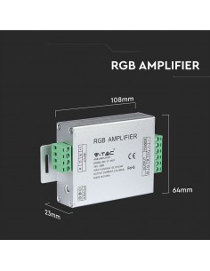 3309-Amplificatore di Segnale per Strip LED RGB  Canali -V A-1 2