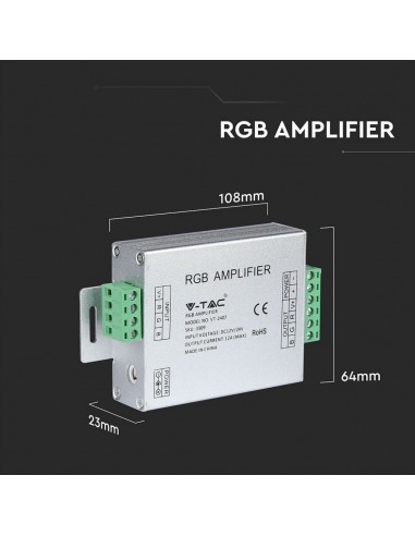 3309-Amplificatore di Segnale per Strip LED RGB  Canali -V A-2