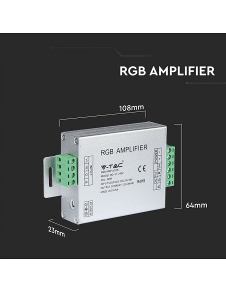 3309-Amplificatore di Segnale per Strip LED RGB  Canali -V A-2