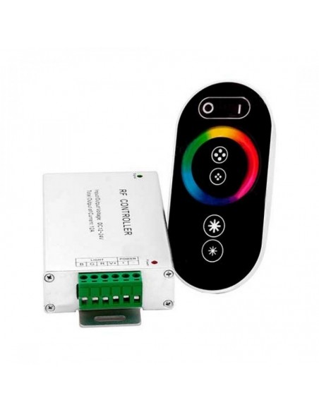 3312-Controller Dimmer Wireless RF GHz per Strip LED RGB  CanalI V/V A con Telecomando Touch  tasti-1