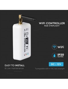3322-Controller Dimmer Smart WiFi per Strip LED RGB  Canali V/V A-1 2