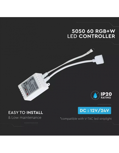 3326-Controller Dimmer Infrarossi IR per Strip LED RGBW  Canali V/V A con Telecomando  Tasti-5