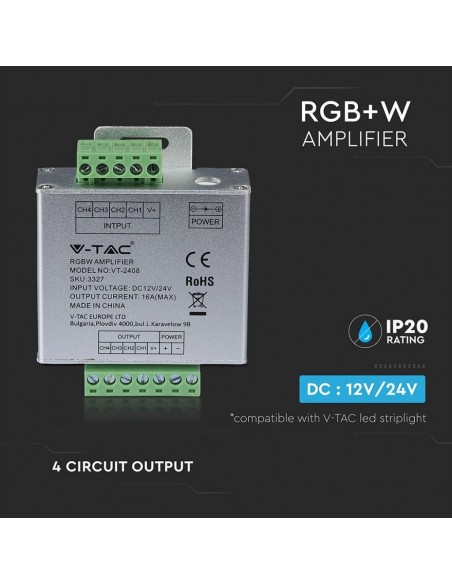 3327-Amplificatore di Segnale per Strip LED RGBW  Canali -V A-2