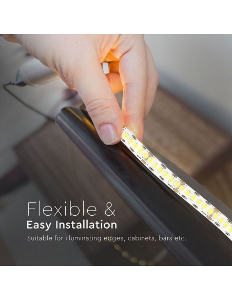 Striscia LED Samsung 2835 240 LED 24V IP20 6400K CRI maggiore di 95 10m