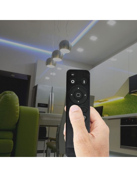 3337-Controller Dimmer Wireless RF GHz per Strip LED Monocolore  Canale V/V A Sync RJ con Telecomando  Tasti-5