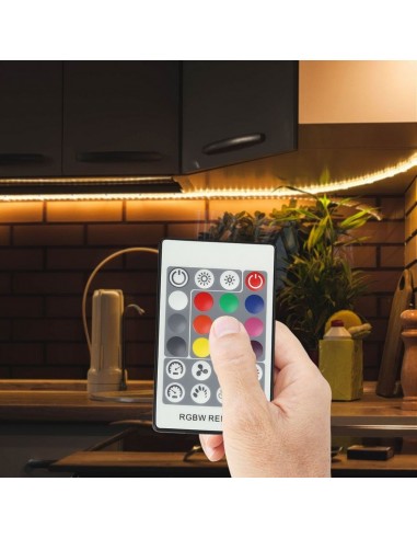 3338-Controller Dimmer Wireless RF GHz per Strip LED RGBW  Canali V/V A Sync RJ con Telecomando  Tasti-4