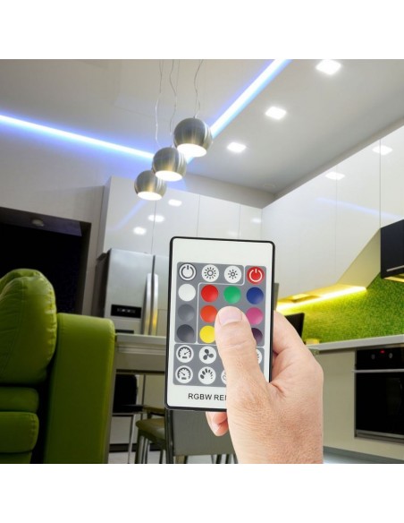 3338-Controller Dimmer Wireless RF GHz per Strip LED RGBW  Canali V/V A Sync RJ con Telecomando  Tasti-5