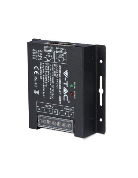 Controller per Strip LED RGB+W Dimmerabile Porta RJ45 con Telecomando 24 Tasti