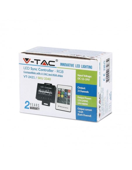 3340-Controller Dimmer Wireless RF GHz per Strip LED RGB  CanalI V/V -2