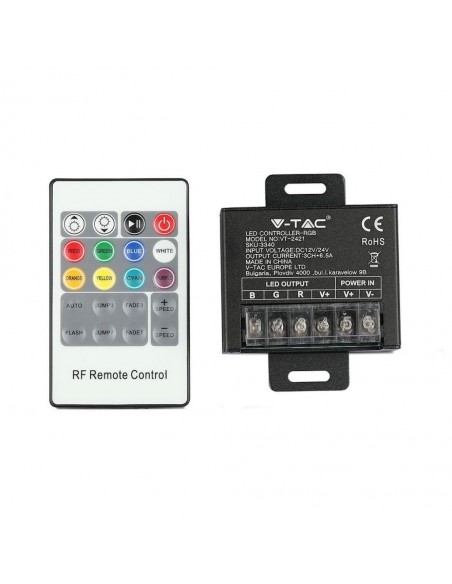 3340-Controller Dimmer Wireless RF GHz per Strip LED RGB  CanalI V/V -6