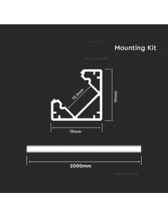 3356-filo Angolare per Strip LED -1 2