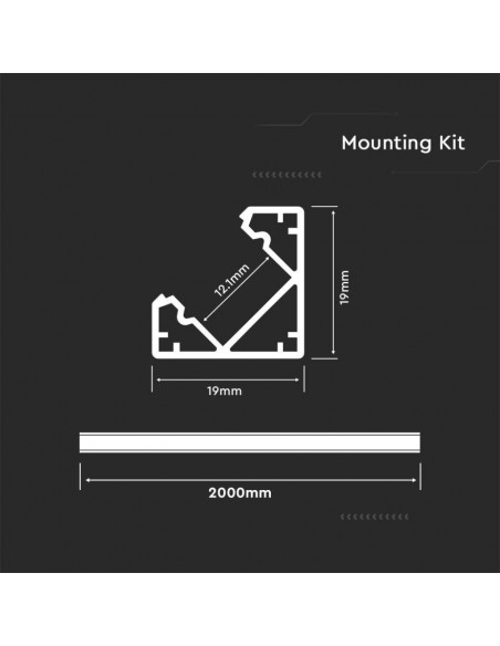 3356-filo Angolare per Strip LED -2