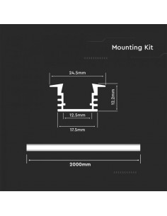 3357-filo Lineare da Incasso per Strip LED -1 2