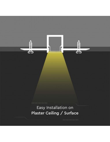 3360-filo Lineare da Incasso Cartongesso per Strip LED -4