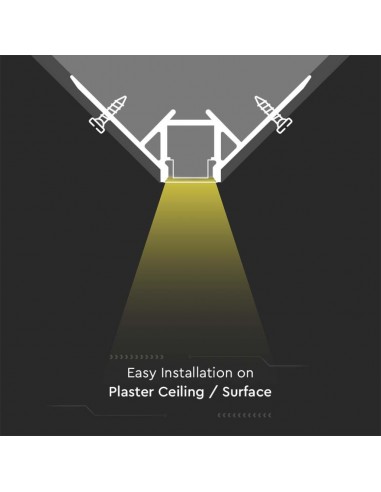 3361-filo Angolare Esterno da Incasso Cartongesso per Strip LED -3