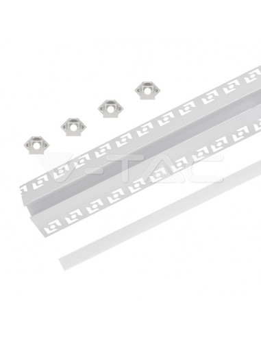 3361-filo Angolare Esterno da Incasso Cartongesso per Strip LED -5