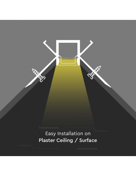 3362-filo Angolare Interno da Incasso Cartongesso per Strip LED -3