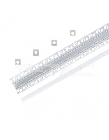 3362-filo Angolare Interno da Incasso Cartongesso per Strip LED -6