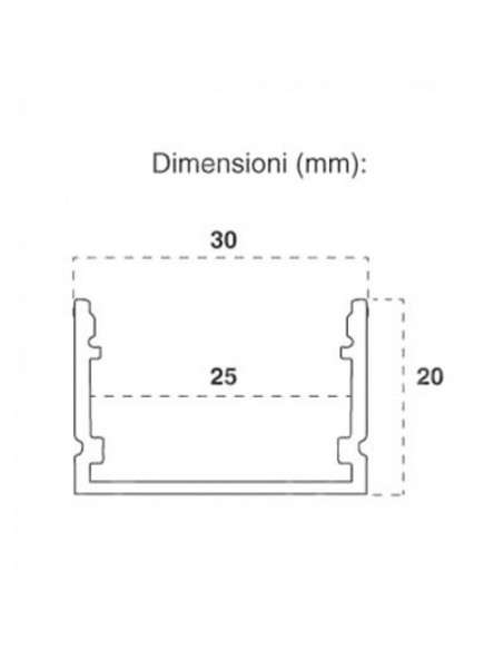 3371-filo Lineare per Strip LED fino a mm-2