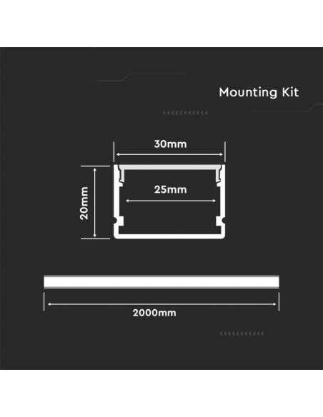 3371-filo Lineare per Strip LED fino a mm-3