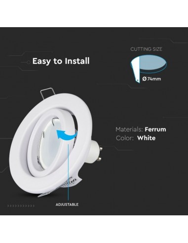 Portafaretto LED da Incasso Rotondo...