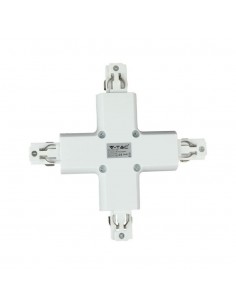 3527-Raccordo a X per Binario Trifase Colore Bianco-1