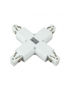 3527-Raccordo a X per Binario Trifase Colore Bianco-1 2