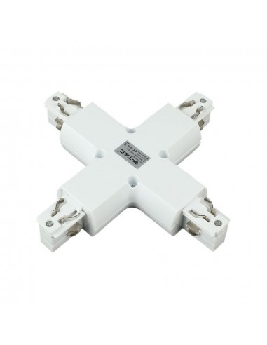 3527-Raccordo a X per Binario Trifase Colore Bianco-2