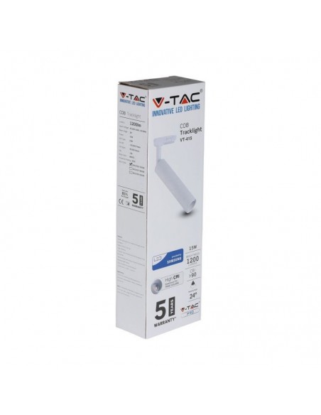 358-Faretto LED da Binario Chip Samsung  Colore Bianco -2