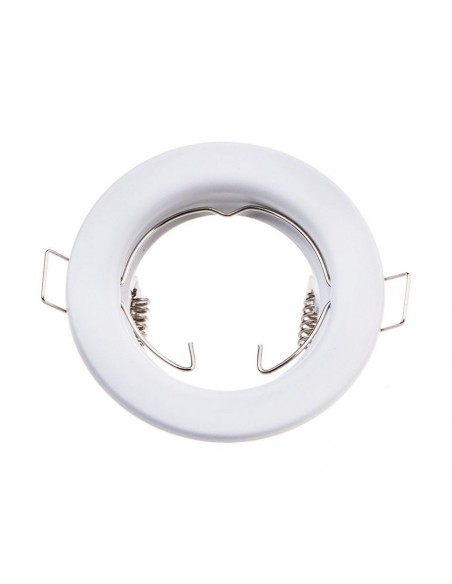 3584-Portafaretto LED da Incasso Rotondo GU e GU MR Colore Bianco Box  Pezzi-1