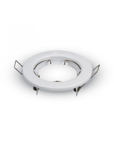 3584-Portafaretto LED da Incasso Rotondo GU e GU MR Colore Bianco Box  Pezzi-2