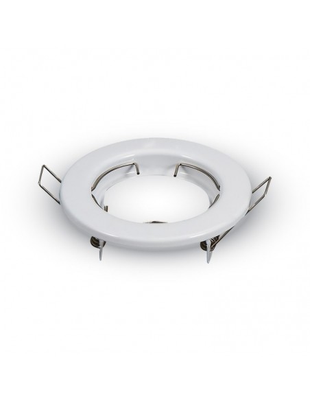 3584-Portafaretto LED da Incasso Rotondo GU e GU MR Colore Bianco Box  Pezzi-2